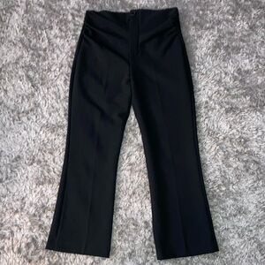 Black ZARA dress casual pants Sz M super cute front 👖wide leg